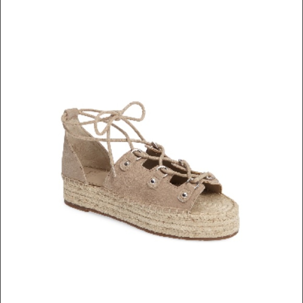 Marc Fisher LTD Vally Lace-Up Platform Espadrille